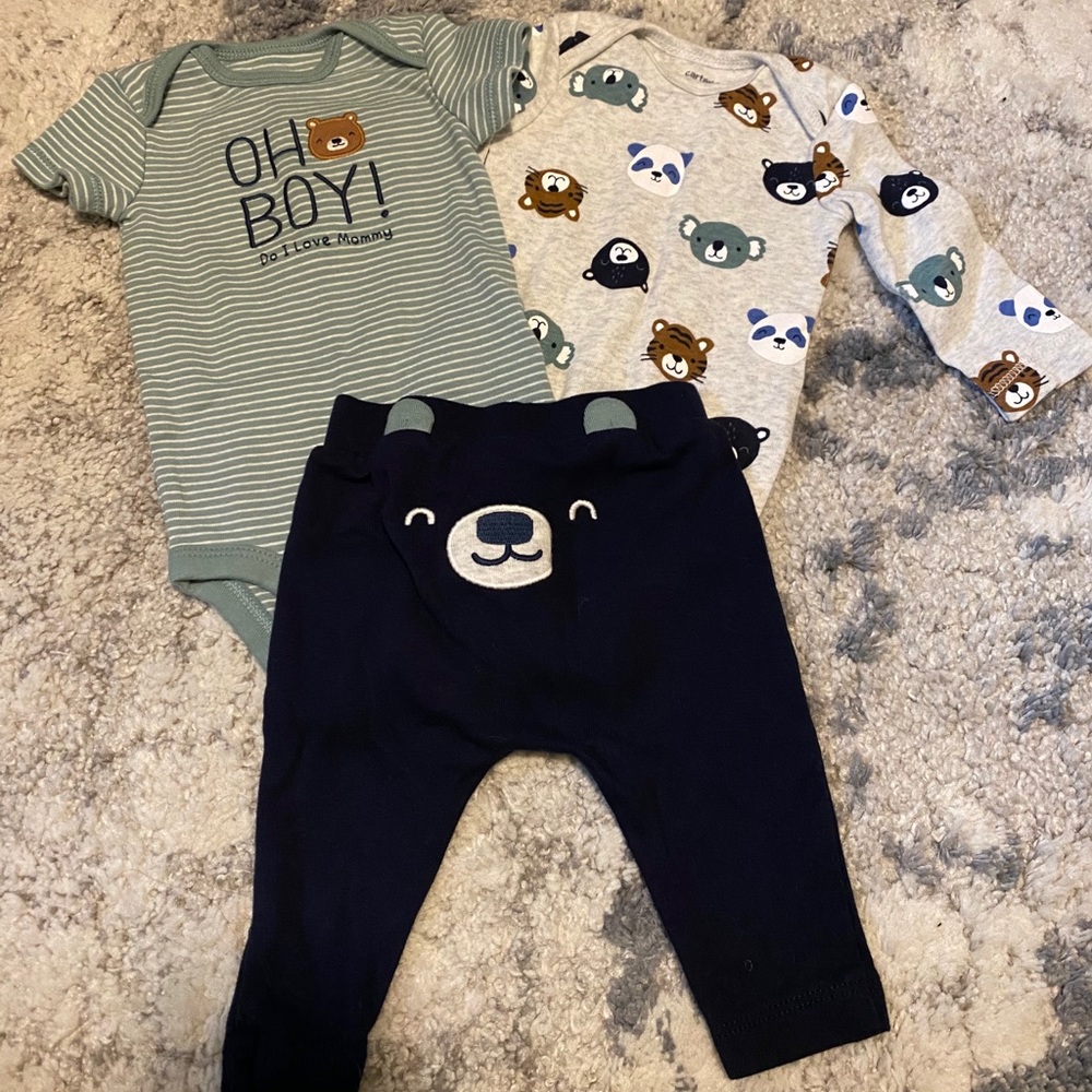 Carter’s OH BOY do I love Mommy 3 piece bear set
